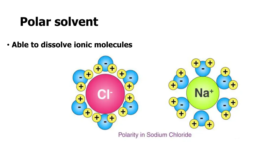 polar solvent