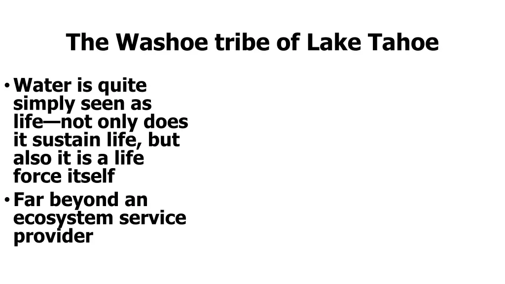 the washoe tribe of lake tahoe