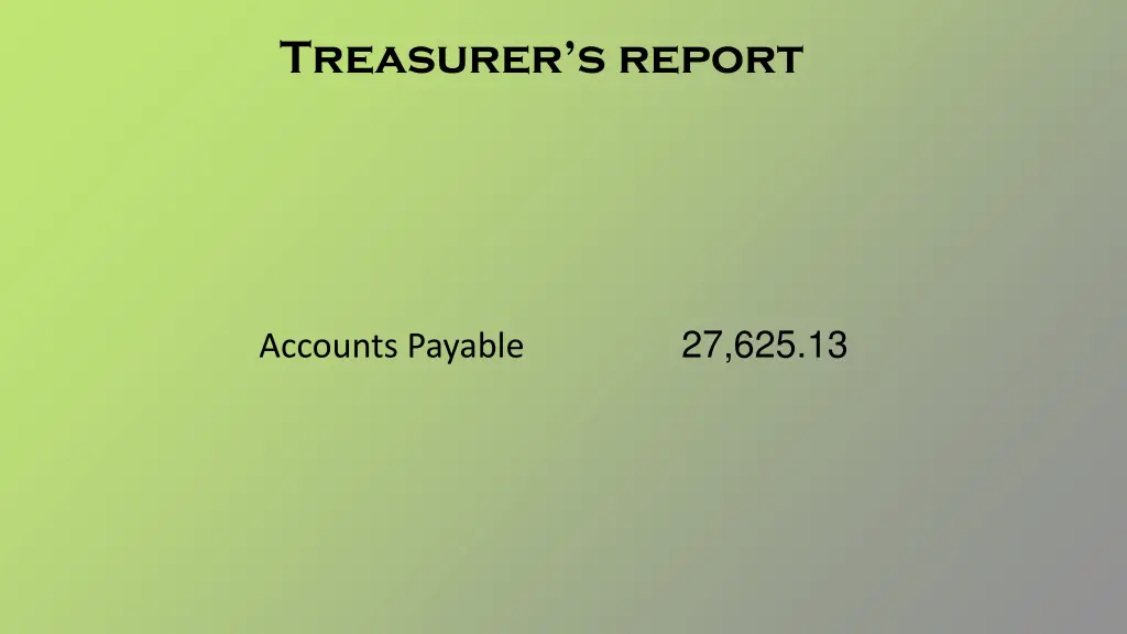 treasurer s report 1