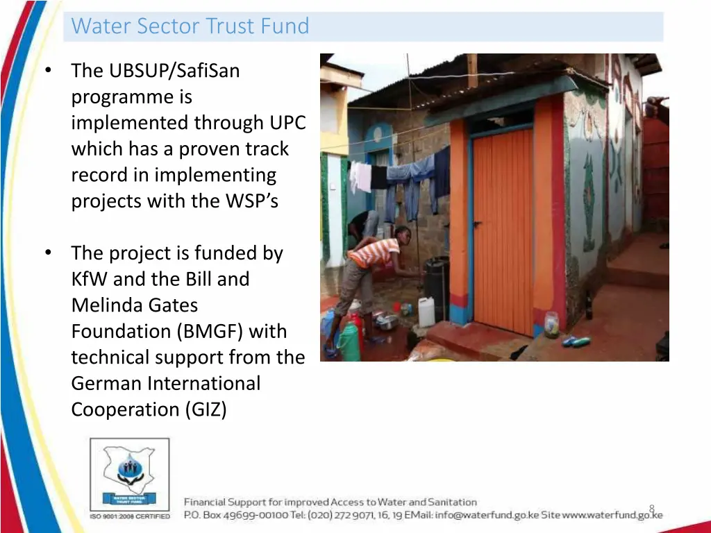 water sector trust fund