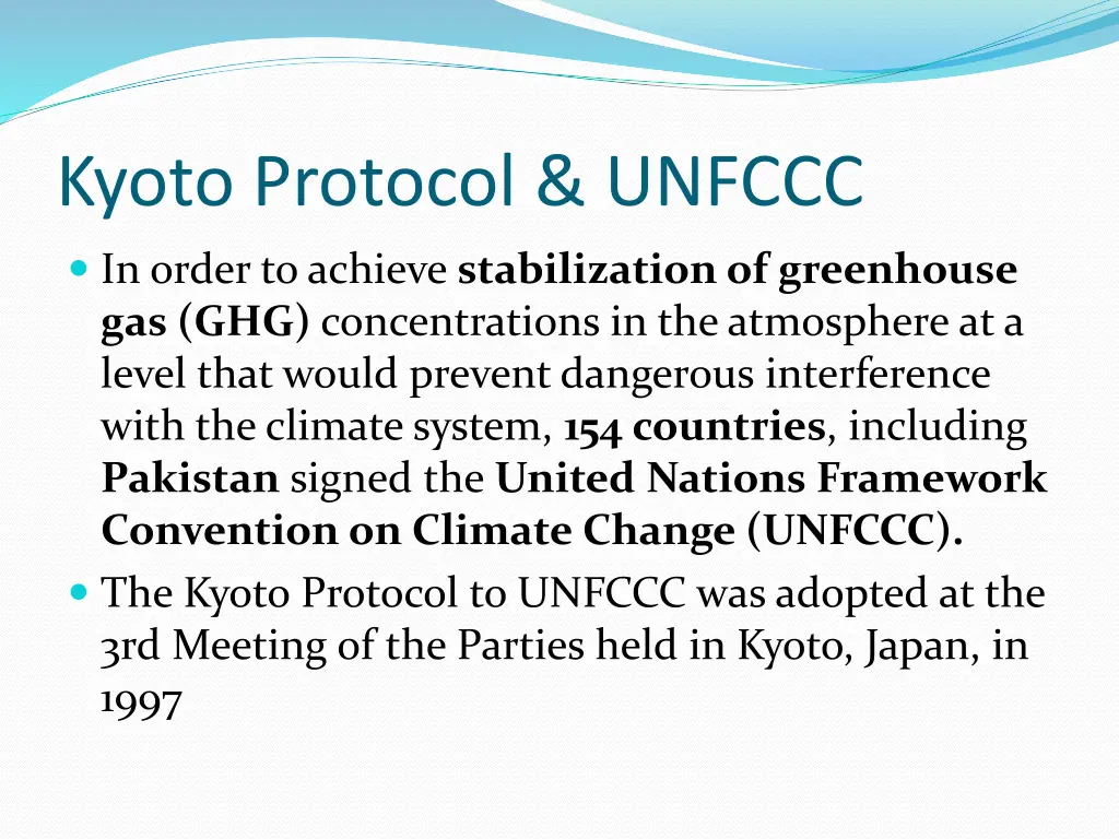 kyoto protocol unfccc