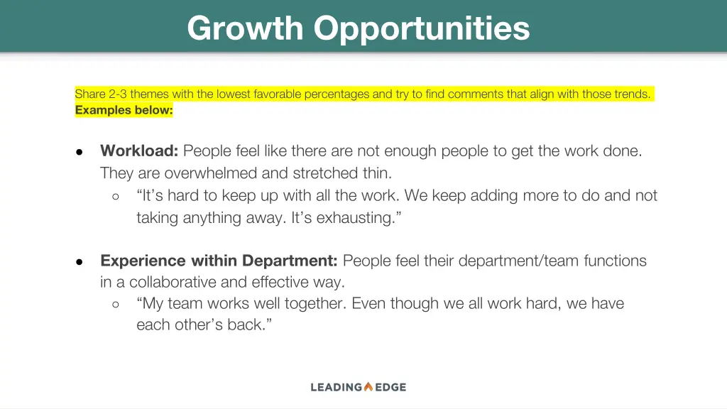 growth opportunities