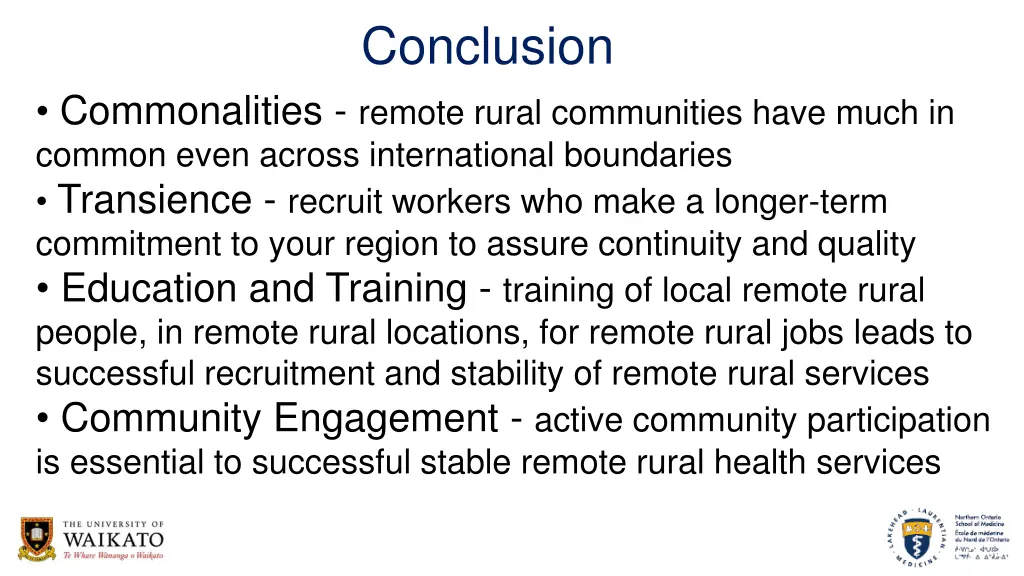 conclusion
