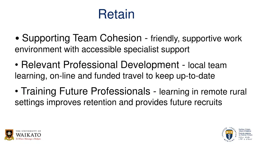 retain