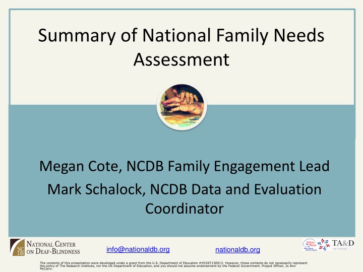 summary of national family needs assessment