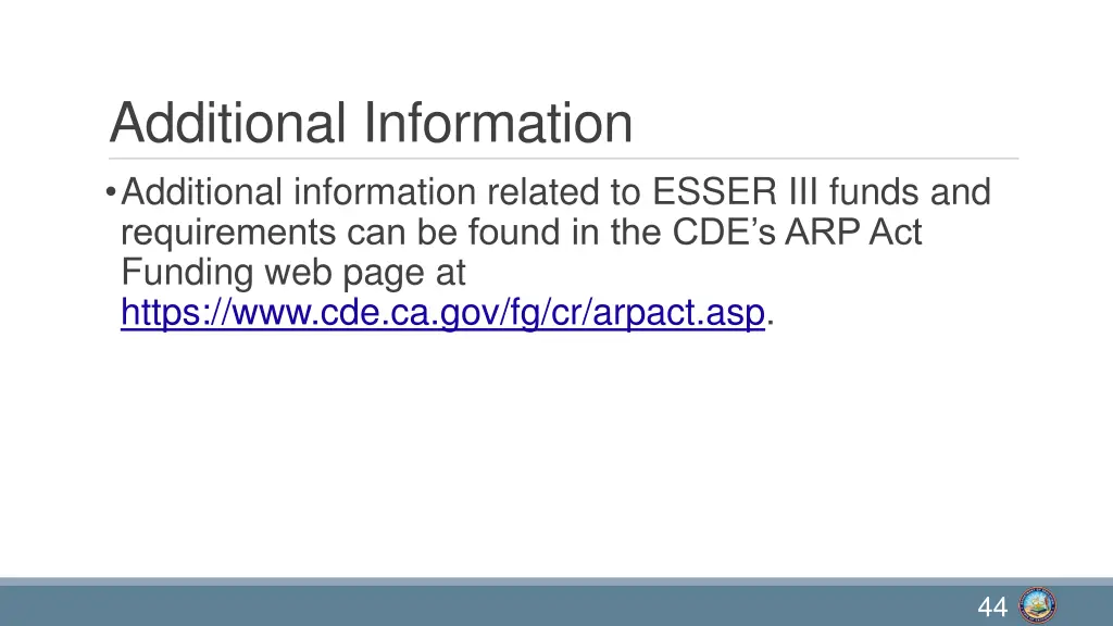 additional information additional information