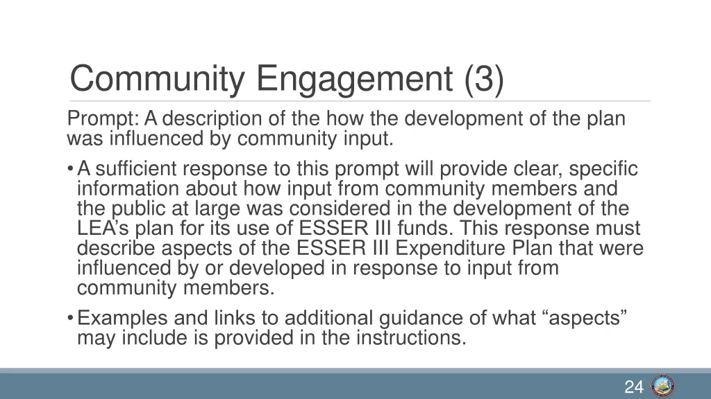 community engagement 3 prompt a description