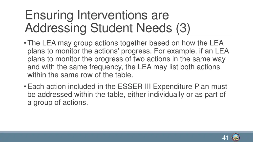 ensuring interventions are addressing student 2