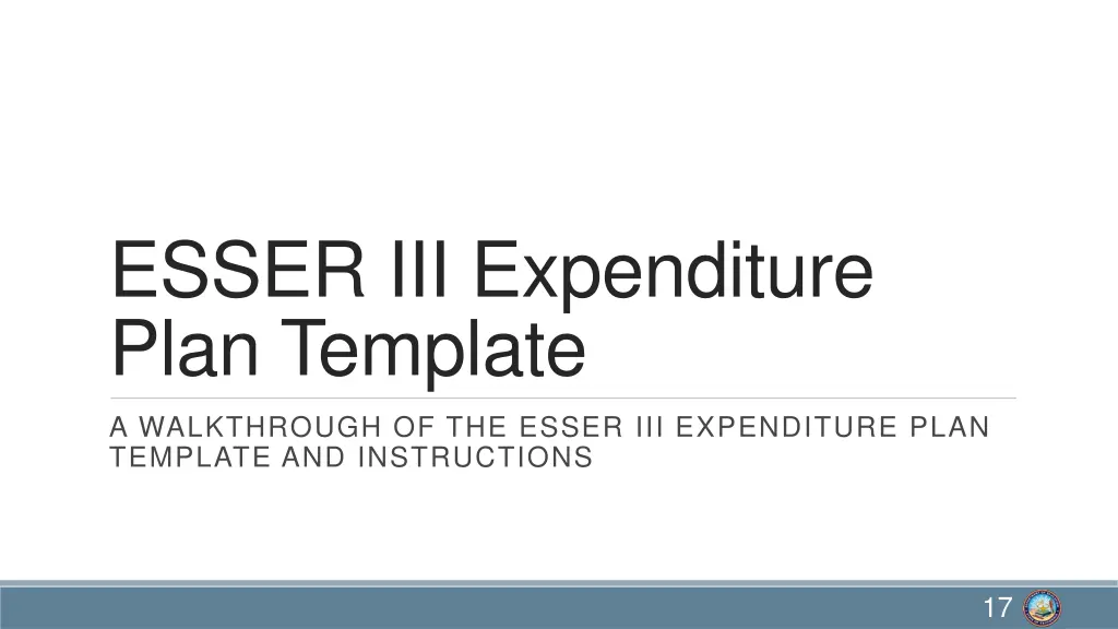 esser iii expenditure plan template
