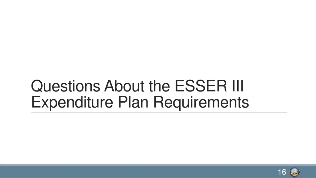 questions about the esser iii expenditure plan