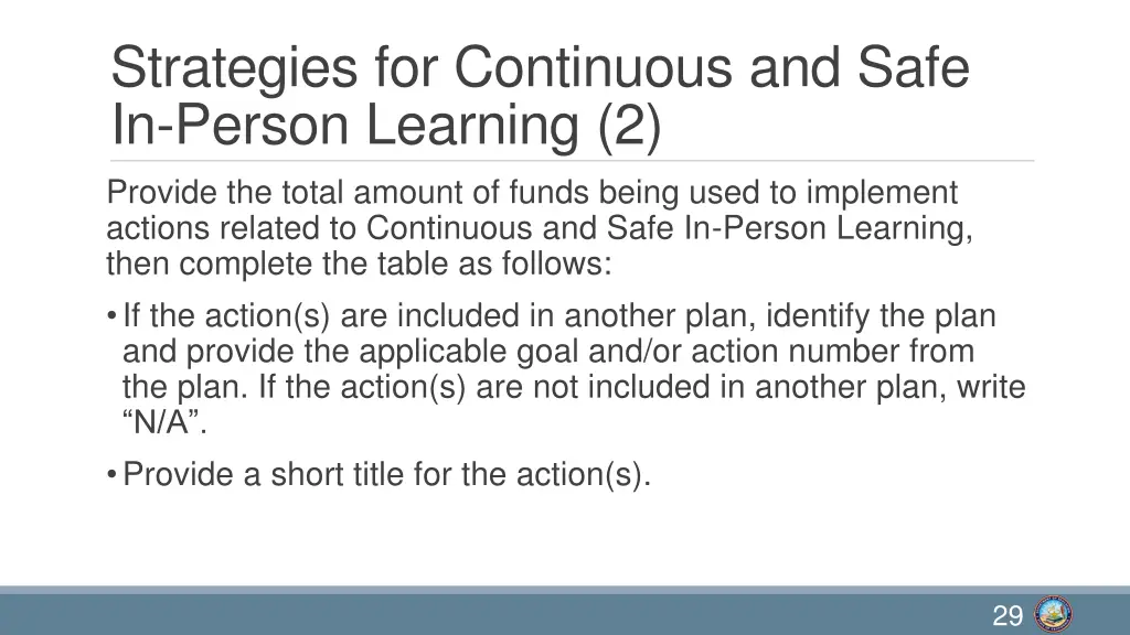 strategies for continuous and safe in person 1