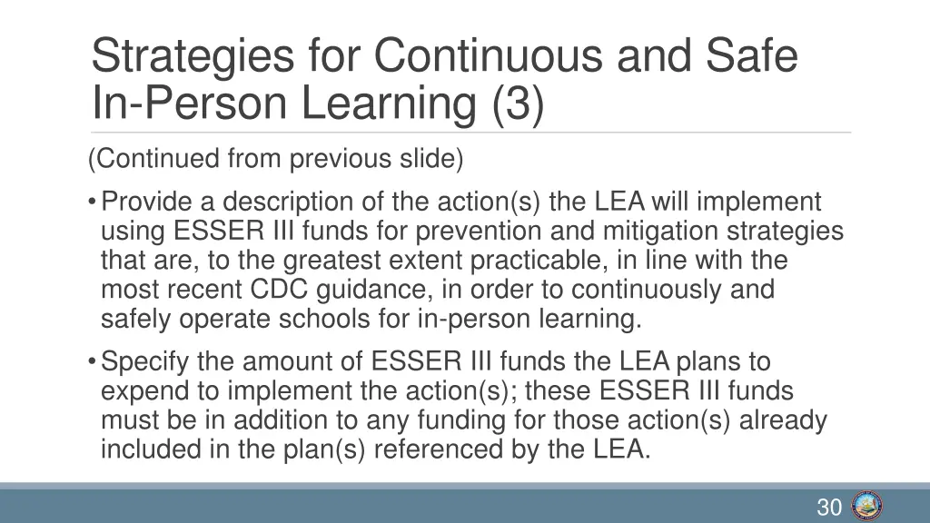 strategies for continuous and safe in person 2