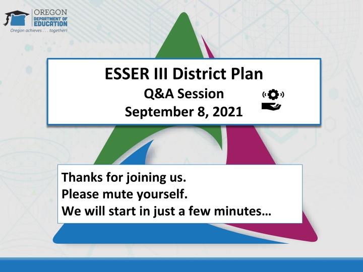 esser iii district plan q a session september