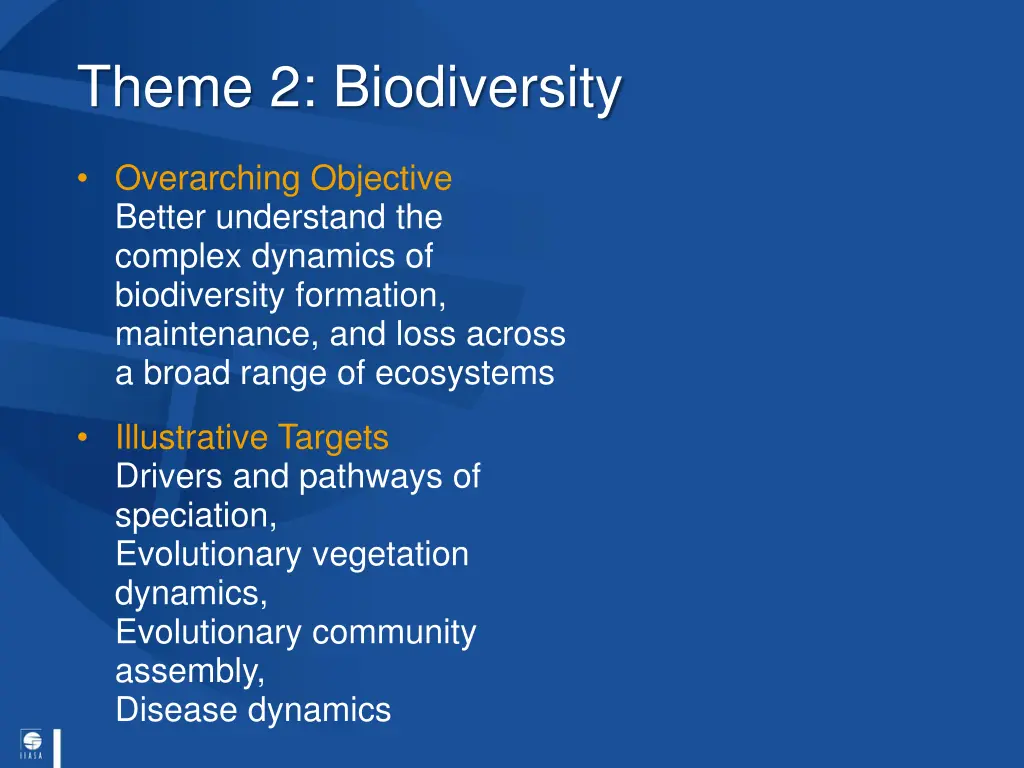 theme 2 biodiversity