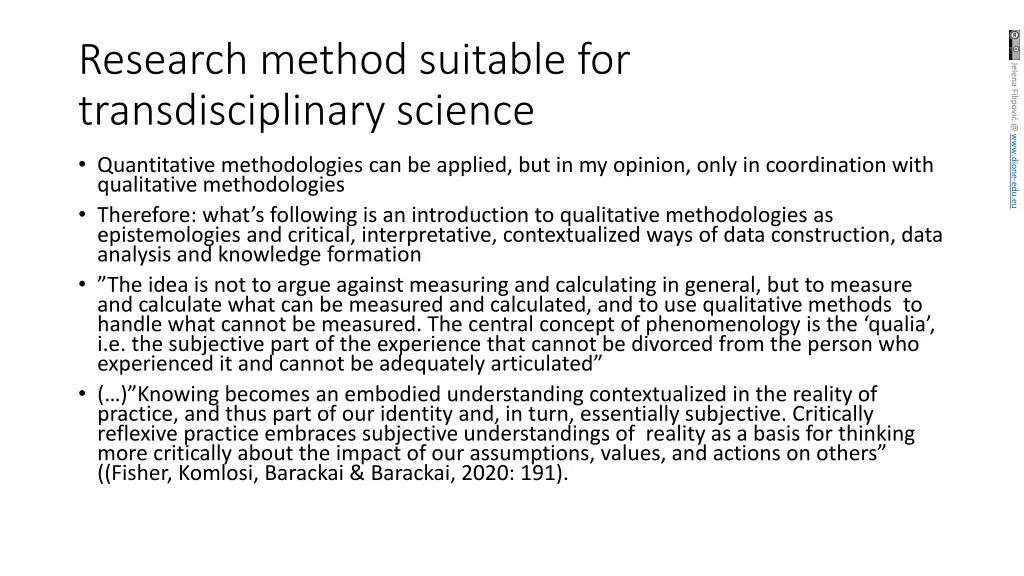 research method suitable for transdisciplinary