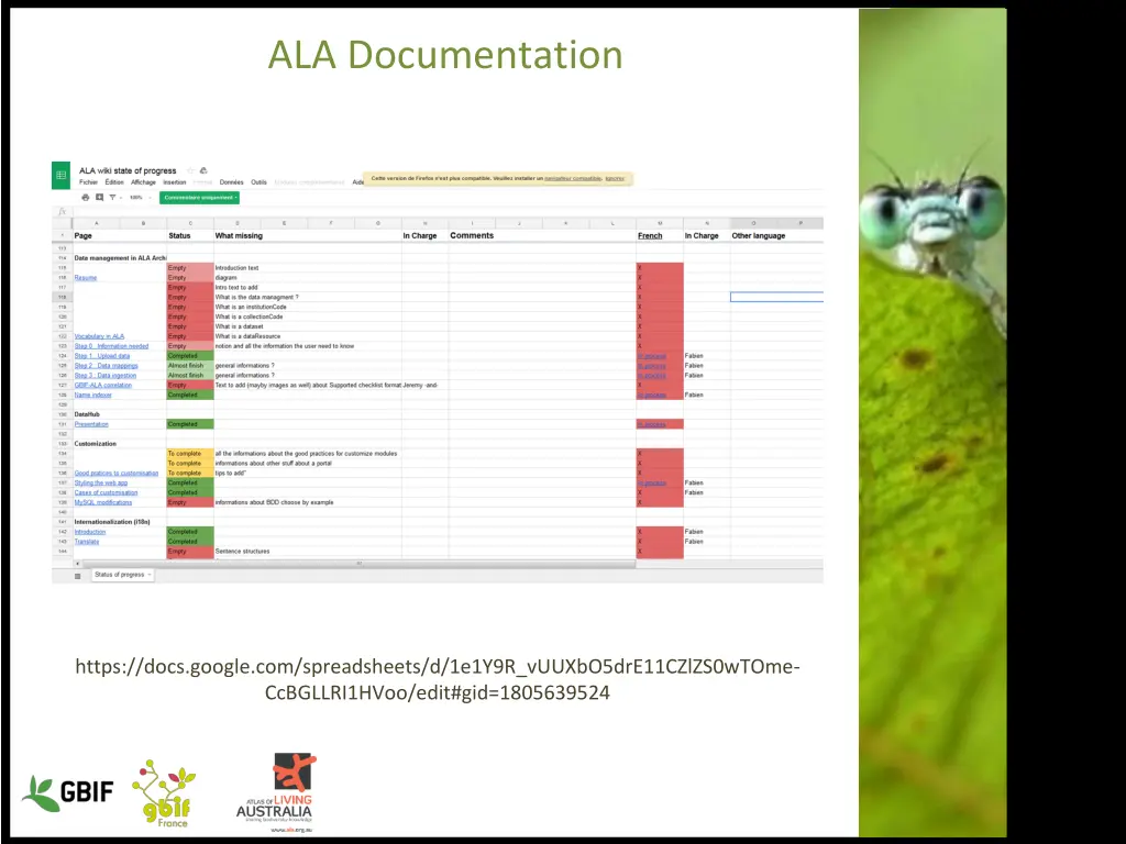 ala documentation 1