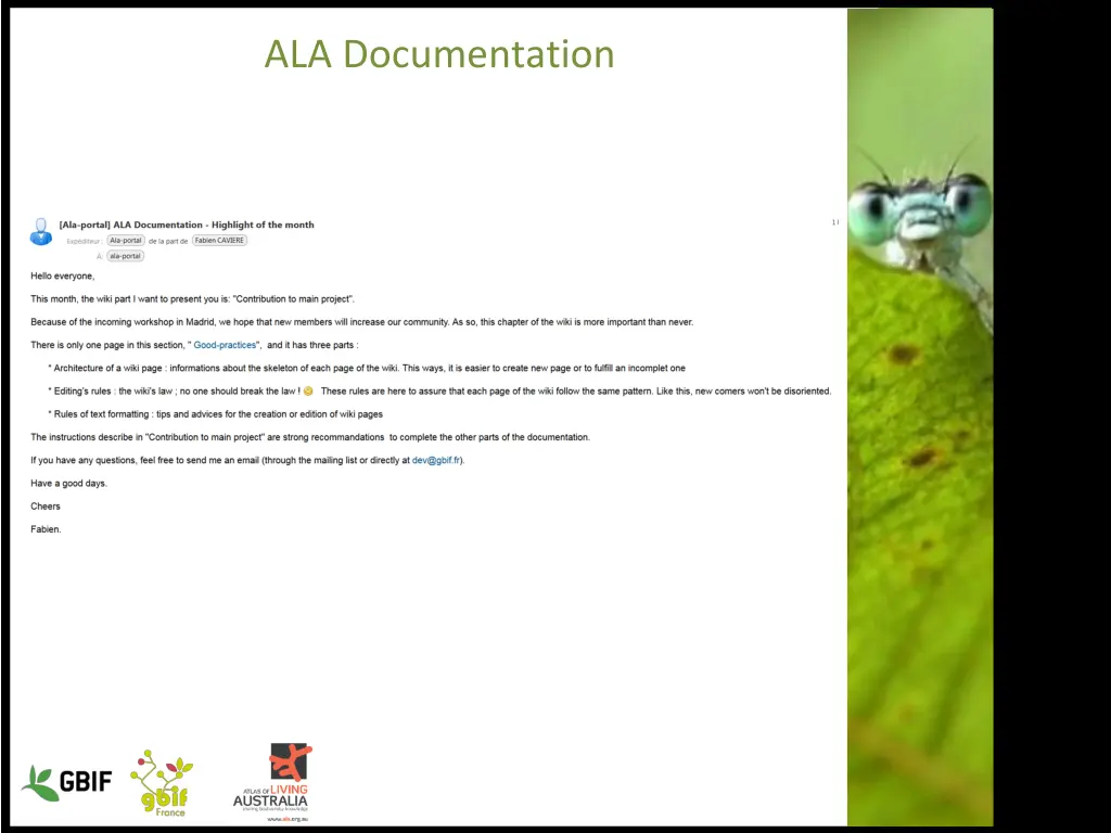 ala documentation 2