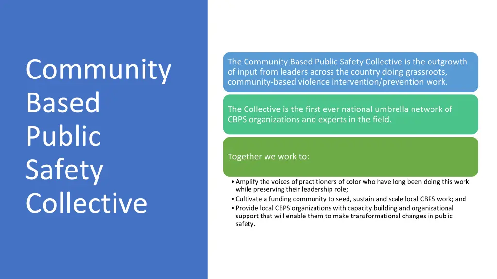 community based public safety collective