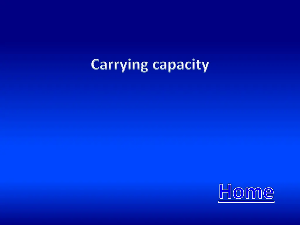 carrying capacity