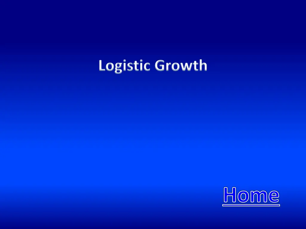 logistic growth