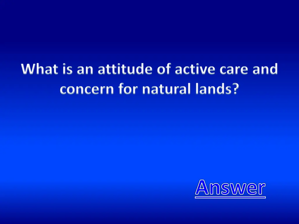 what is an attitude of active care and concern