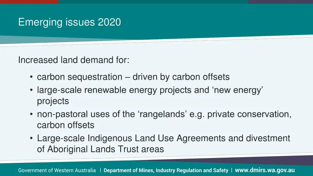 emerging issues 2020