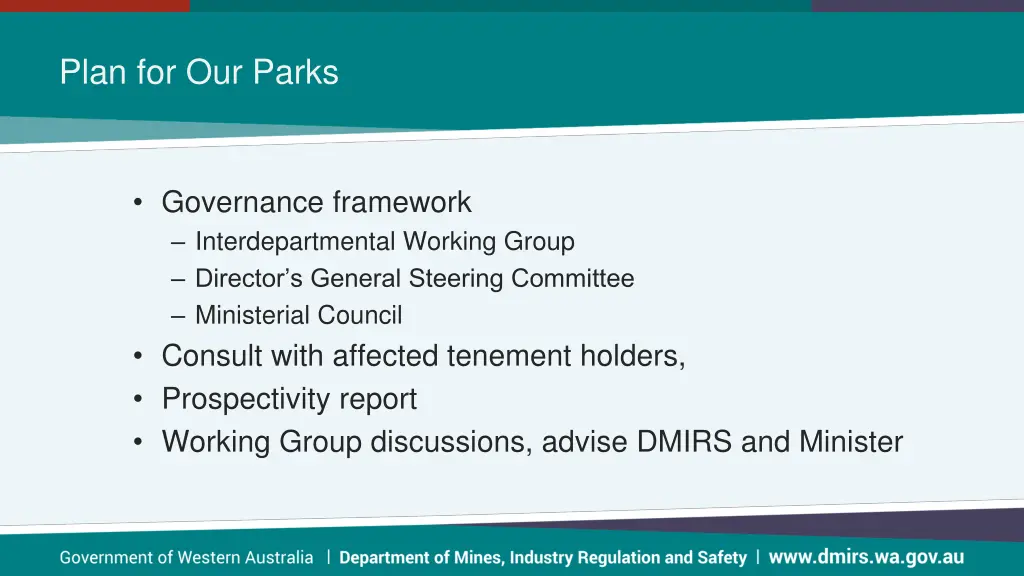 plan for our parks