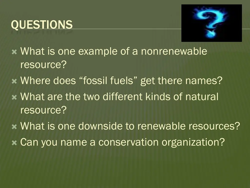 questions