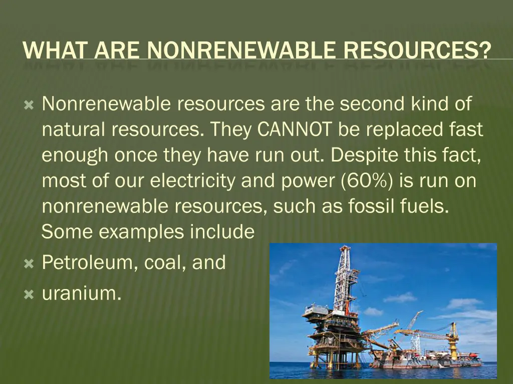 what are nonrenewable resources