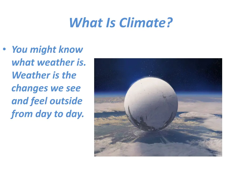 what is climate