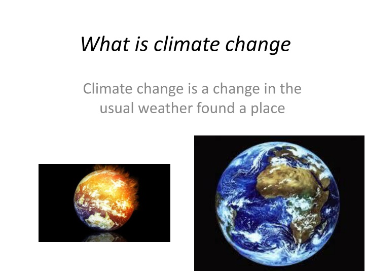 what is climate change