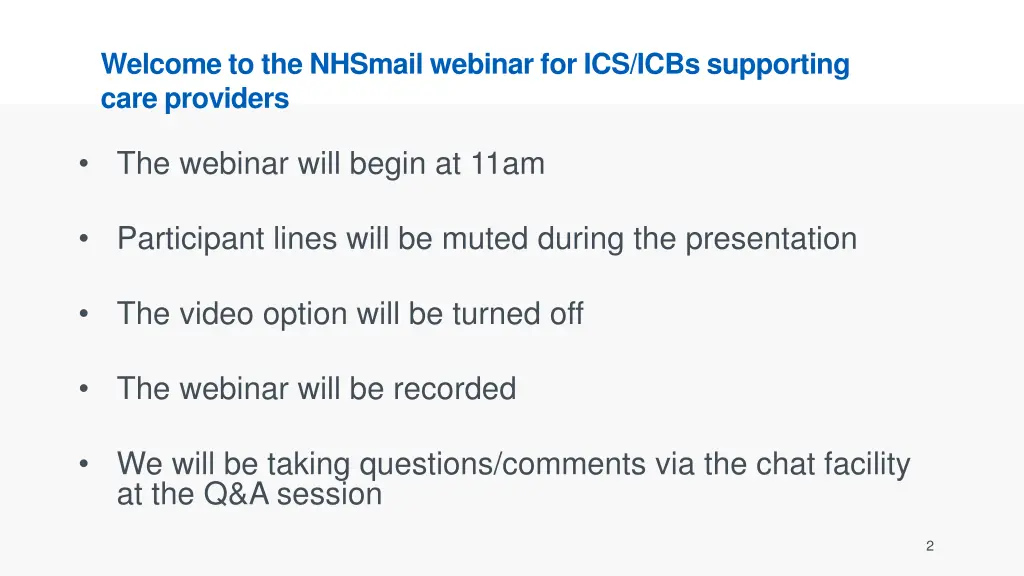 welcome to the nhsmail webinar for ics icbs