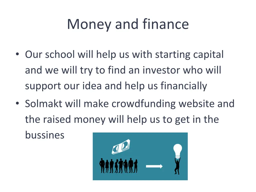 money and finance