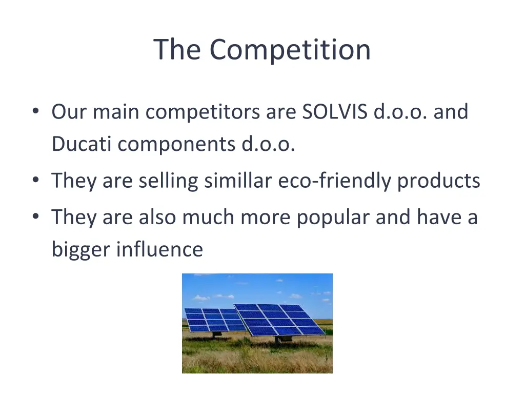 the competition