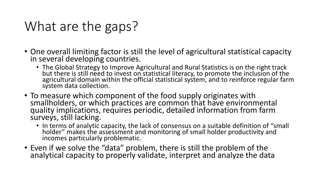 what are the gaps