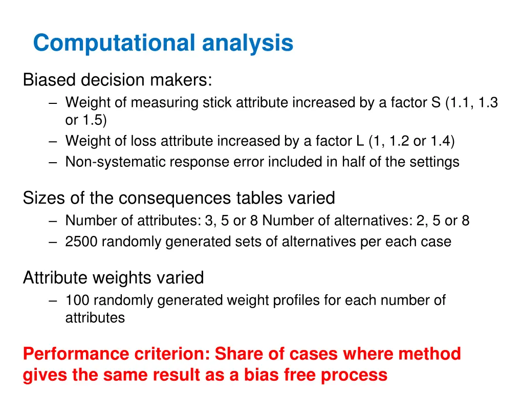 computational analysis