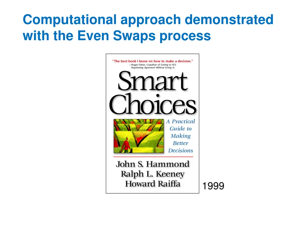 computational approach demonstrated with the even