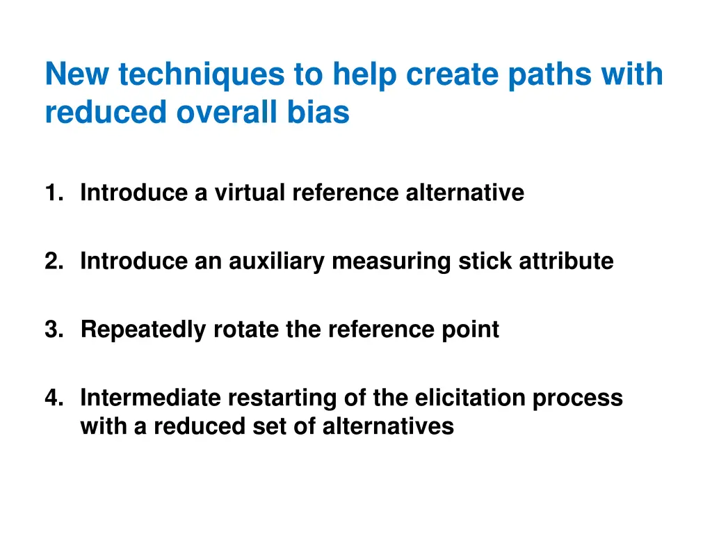 new techniques to help create paths with reduced