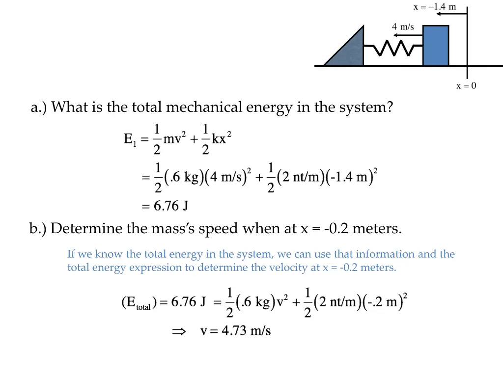 a what is the total mechanical energy