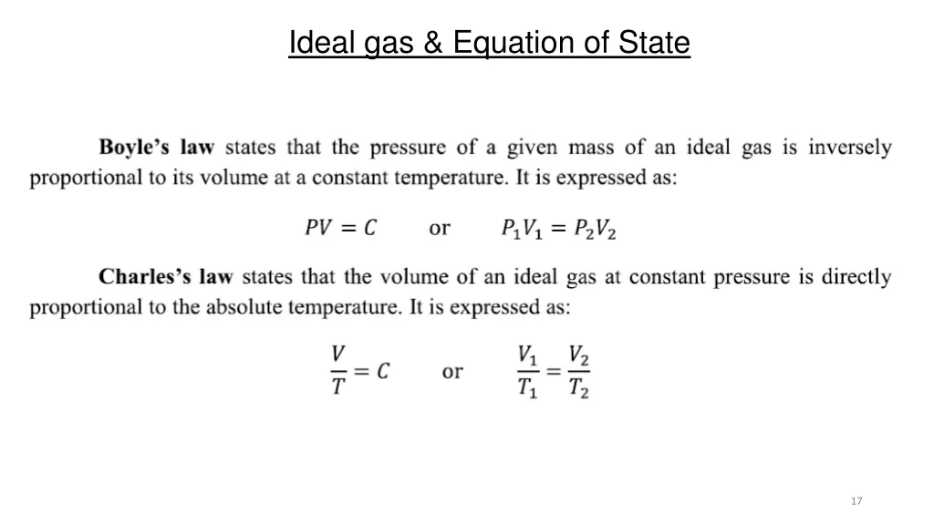 ideal gas equation of state 2