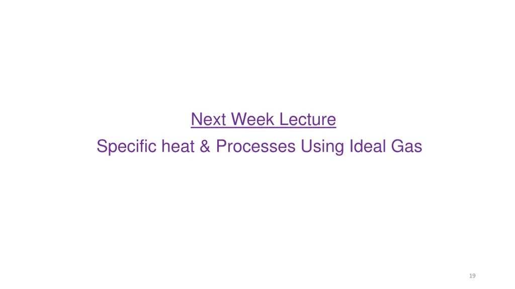 next week lecture