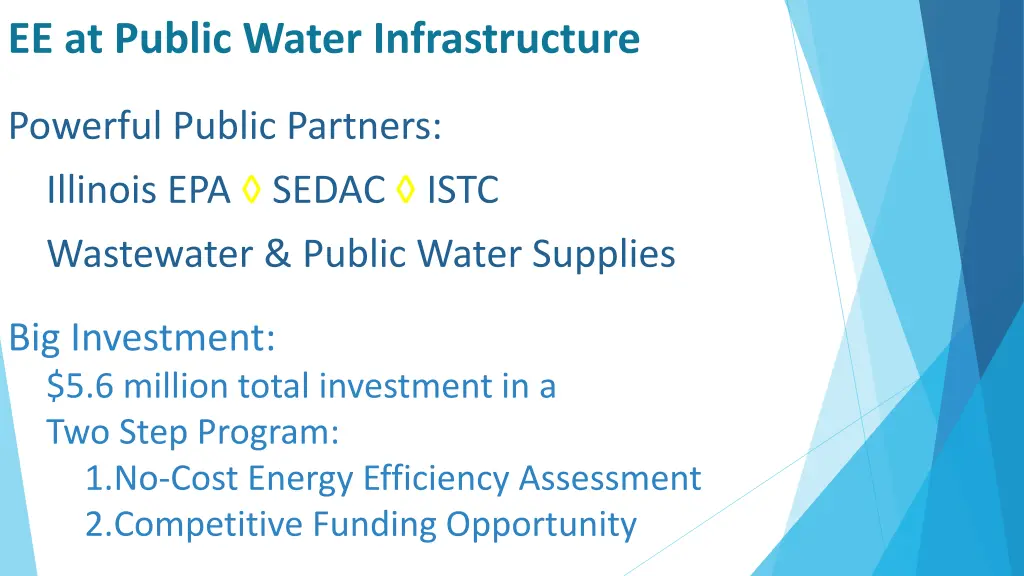 ee at public water infrastructure
