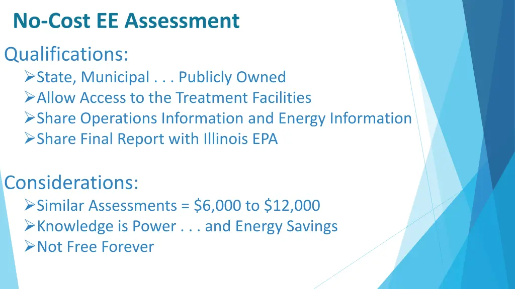 no cost ee assessment