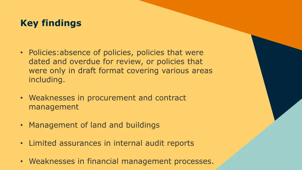 key findings