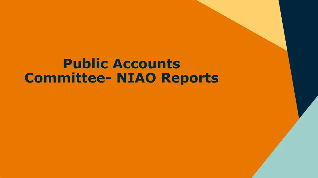 public accounts committee niao reports