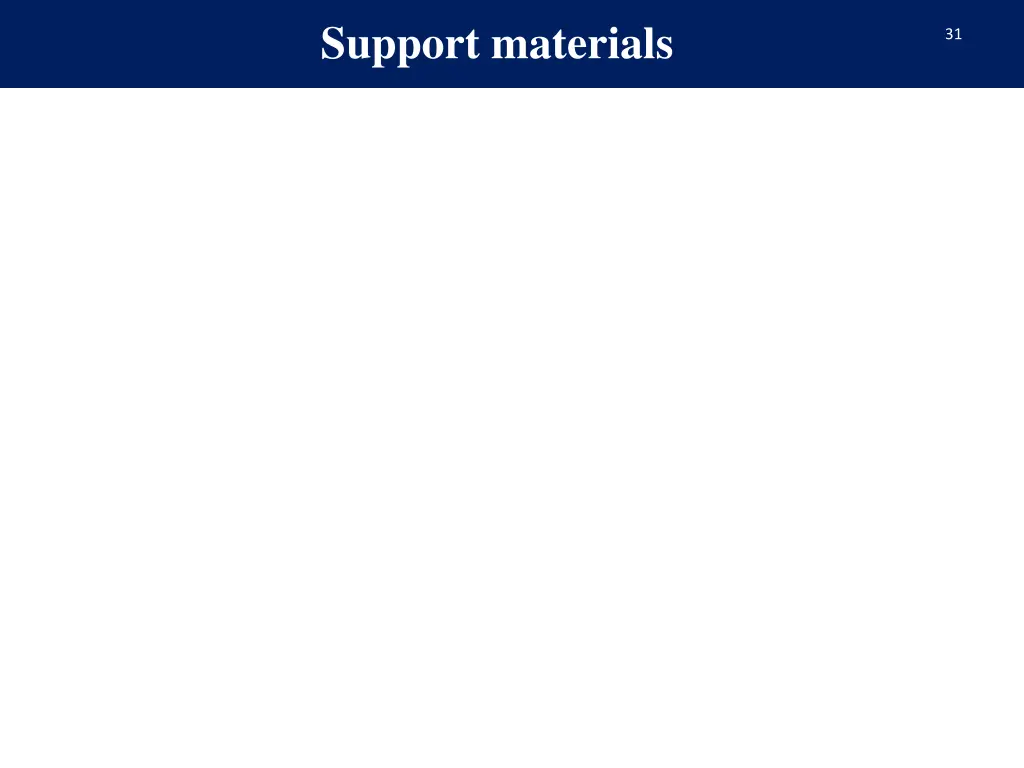 support materials