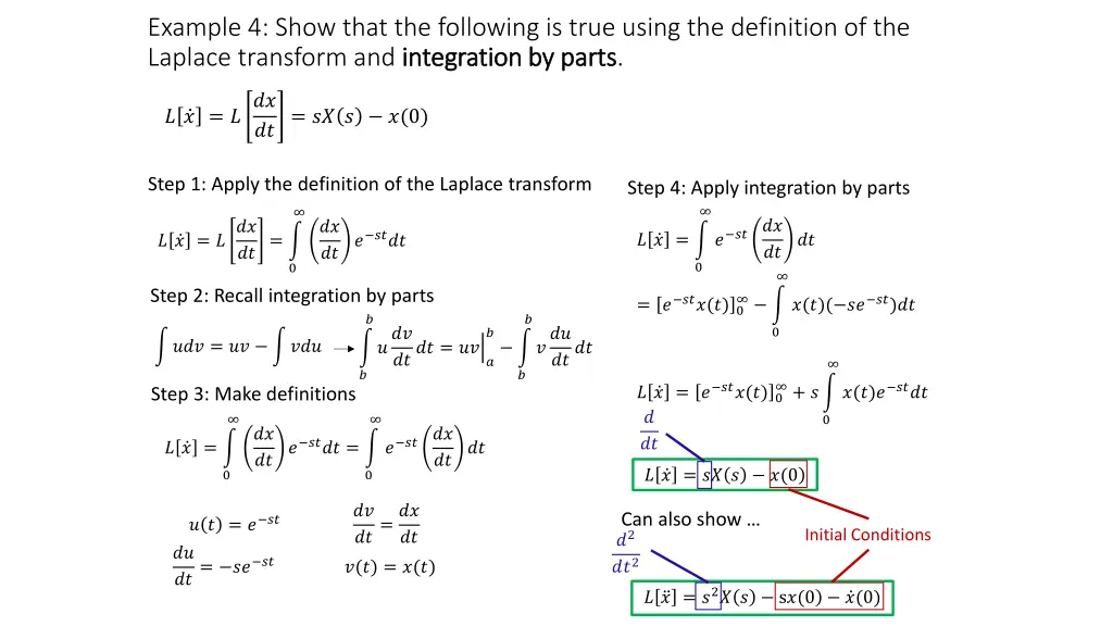 example 4 show that the following is true using