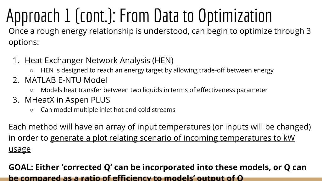approach 1 cont from data to optimization once