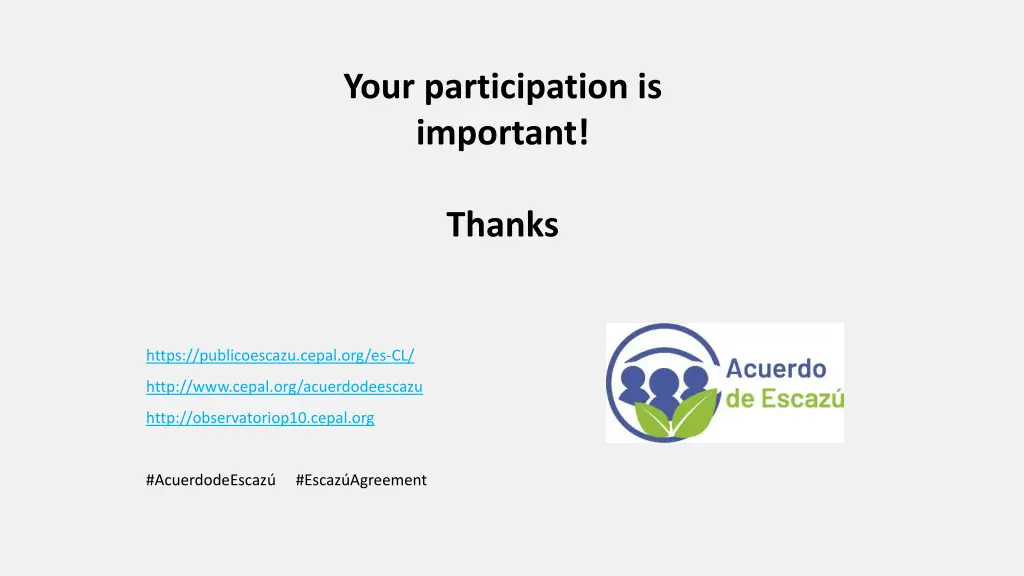 your participation is important