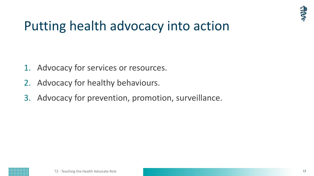 putting health advocacy into action